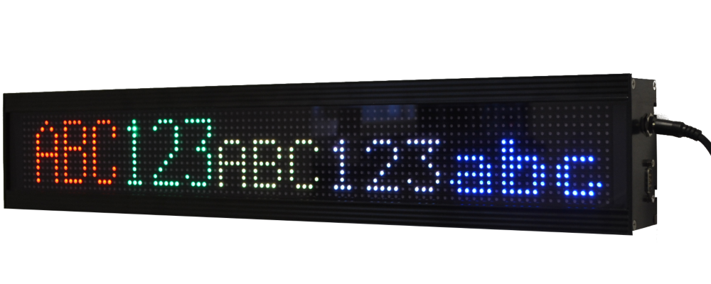 Affichage LED pour centre de réception, hauteur des caractères 6 cm, USB / RS232 / Ethernet