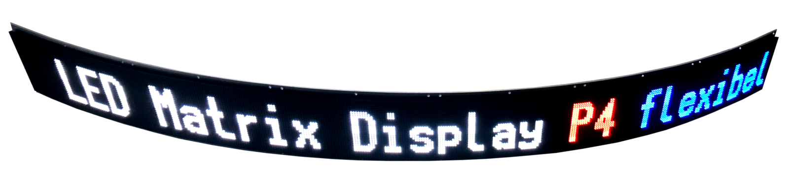 Flexible LED matrix display, 128 x 1.536 mm, pixel pitch 4 mm, indoor, RGB