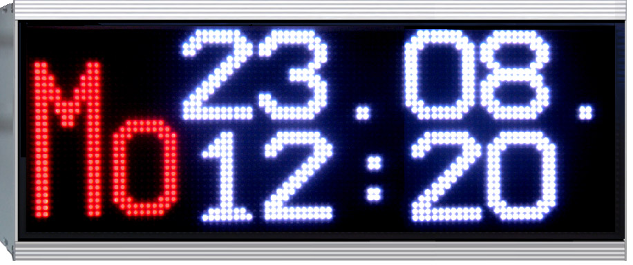 LED clock, outdoor, DCF-receiver