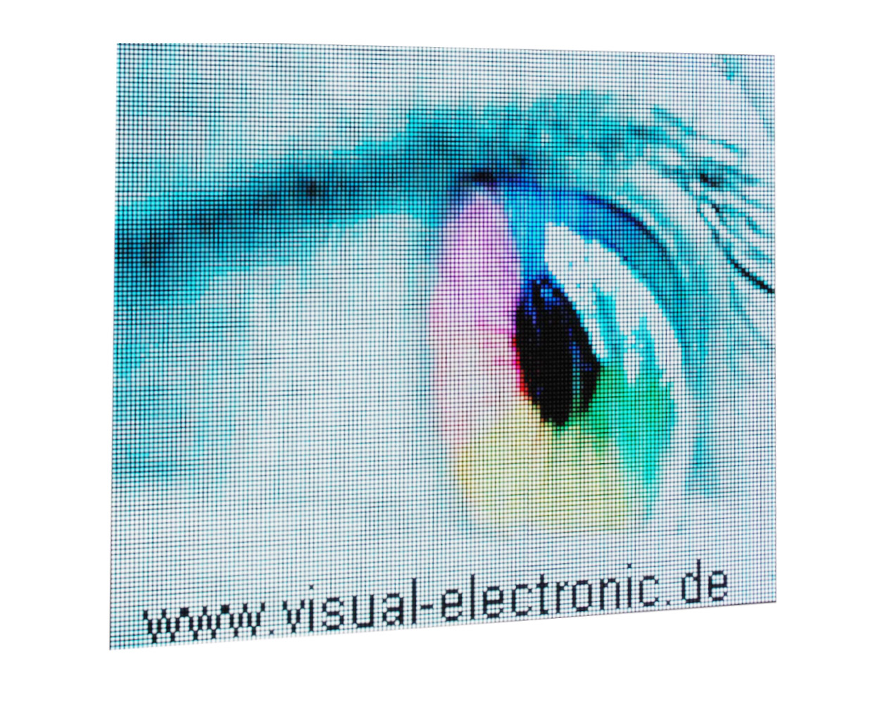 Video-capable LED matrix display, RGB, LED matrix 128x160 pixels, pixel pitch 6 mm, 768x960 mm